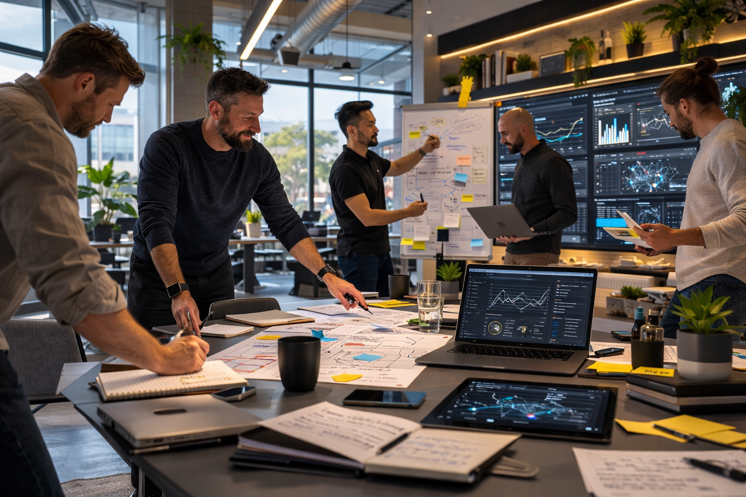 The Foundry Intelligence team collaborating on operational strategy